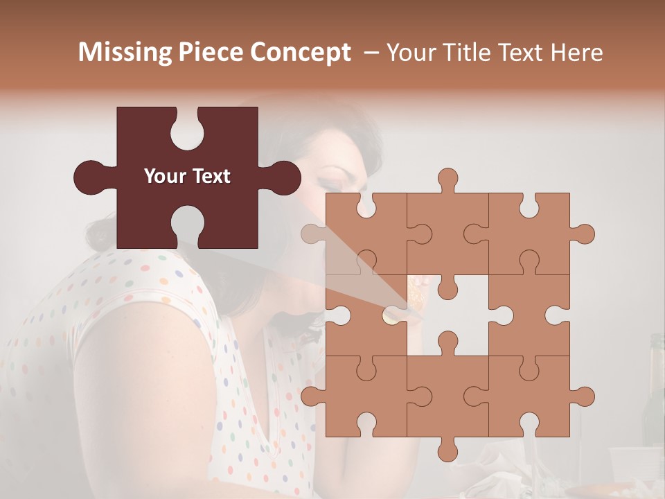 Drink Eat Girl PowerPoint Template