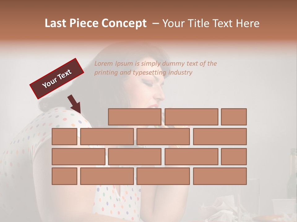 Drink Eat Girl PowerPoint Template