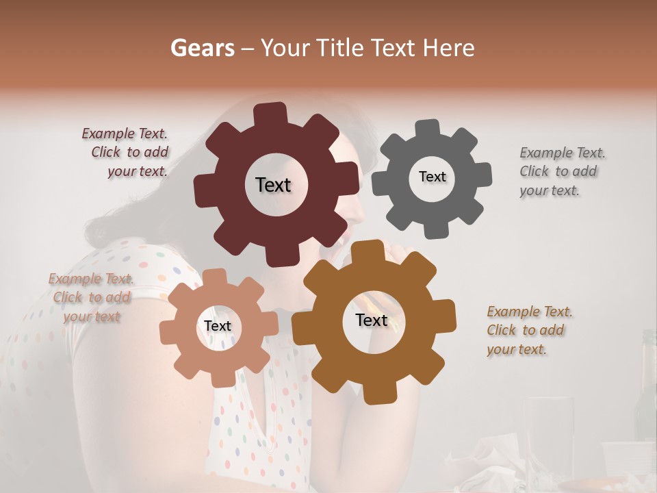 Drink Eat Girl PowerPoint Template