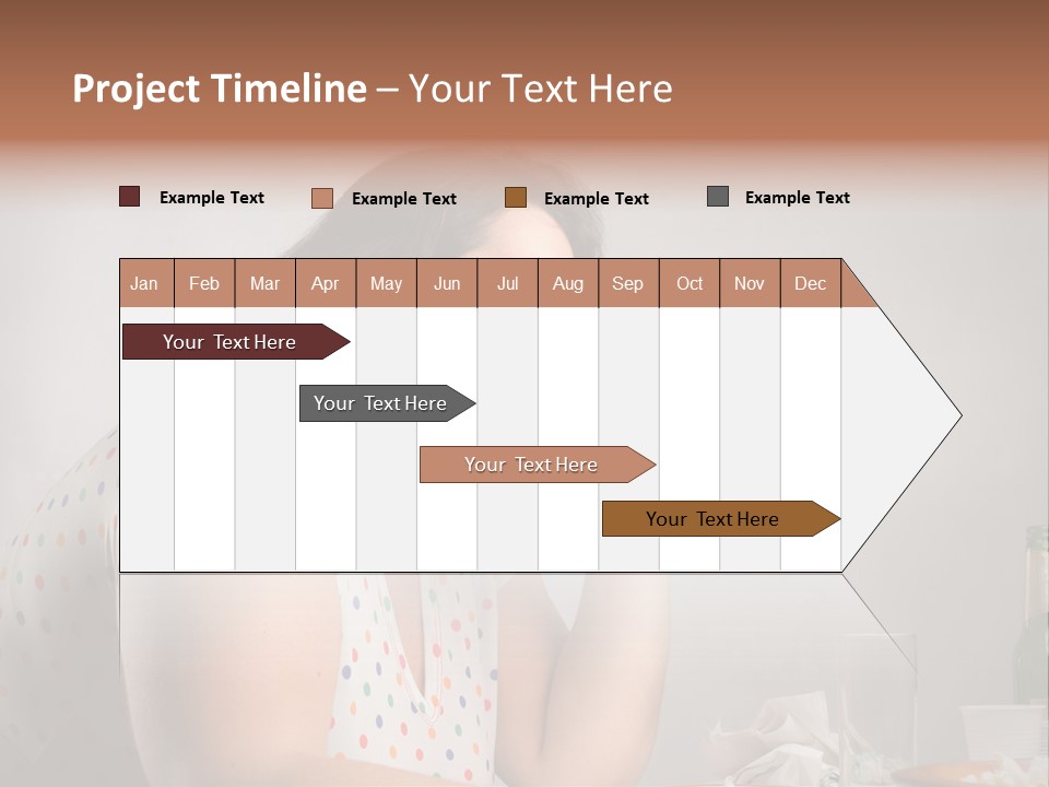 Drink Eat Girl PowerPoint Template