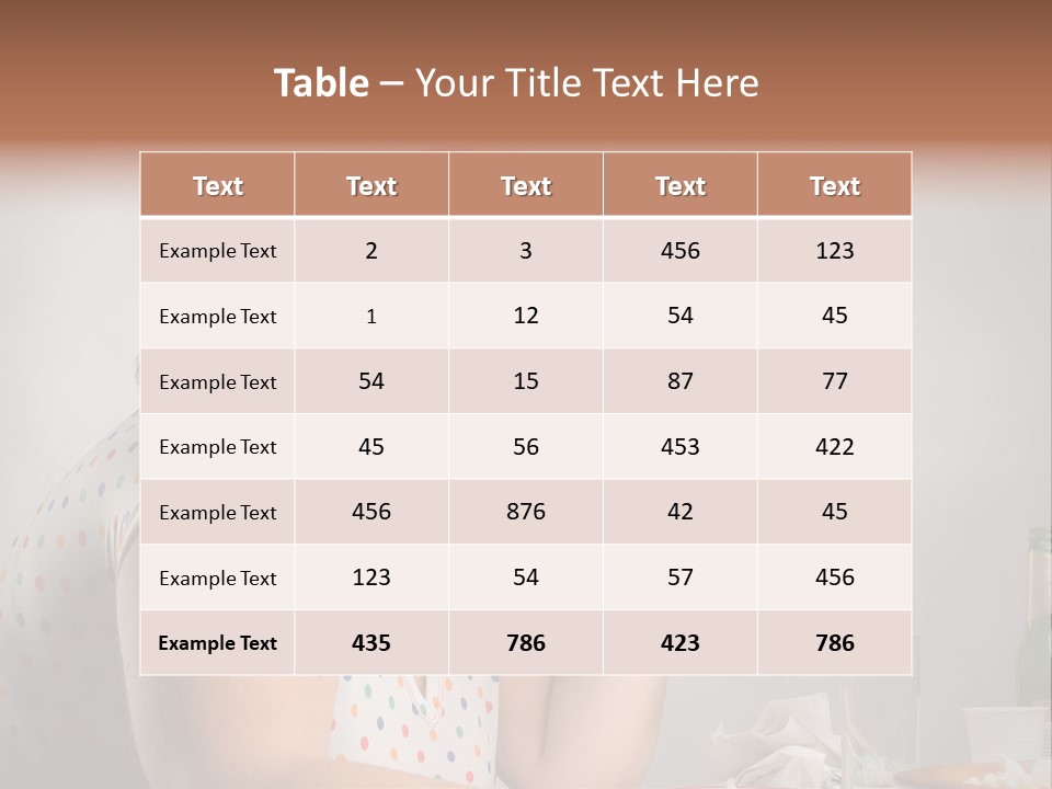 Drink Eat Girl PowerPoint Template