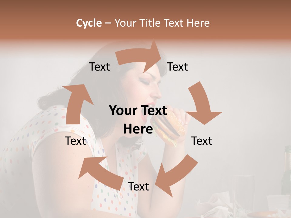 Drink Eat Girl PowerPoint Template