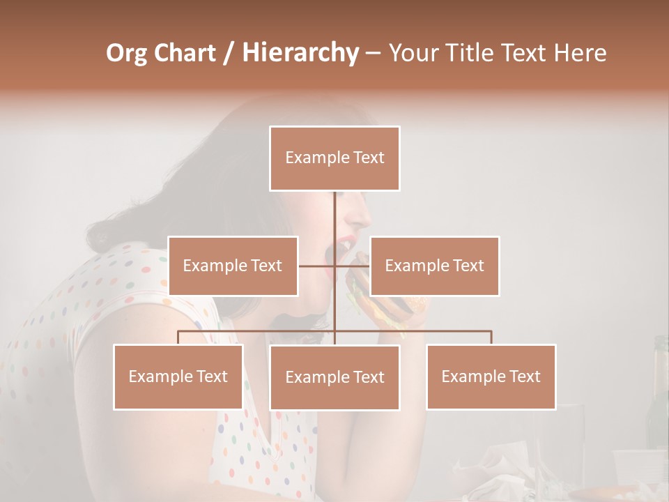 Drink Eat Girl PowerPoint Template