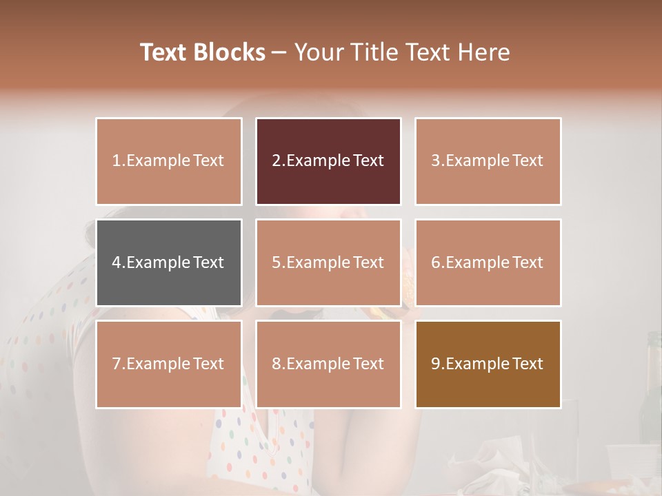 Drink Eat Girl PowerPoint Template