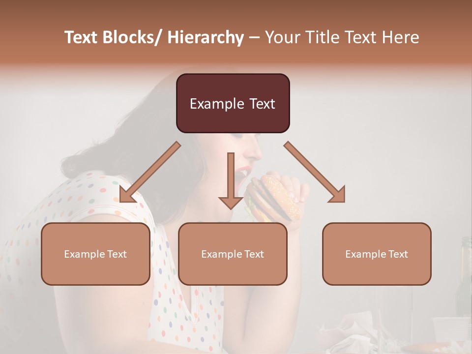 Drink Eat Girl PowerPoint Template