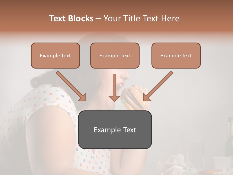 Drink Eat Girl PowerPoint Template