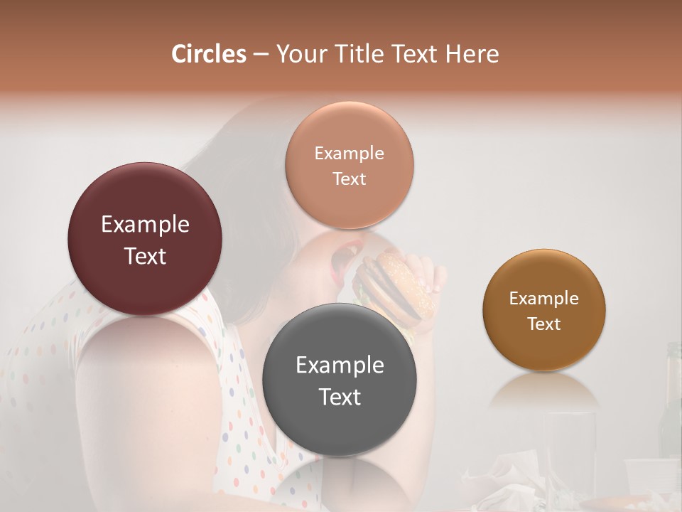 Drink Eat Girl PowerPoint Template