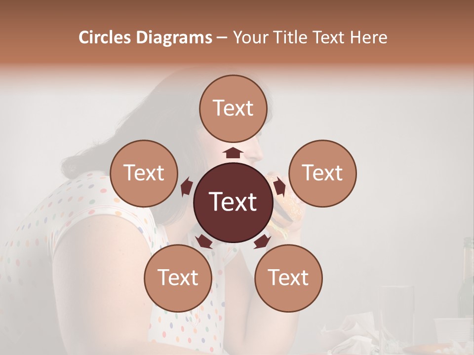 Drink Eat Girl PowerPoint Template