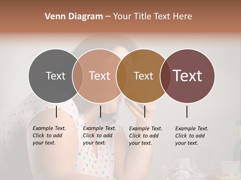 Drink Eat Girl PowerPoint Template