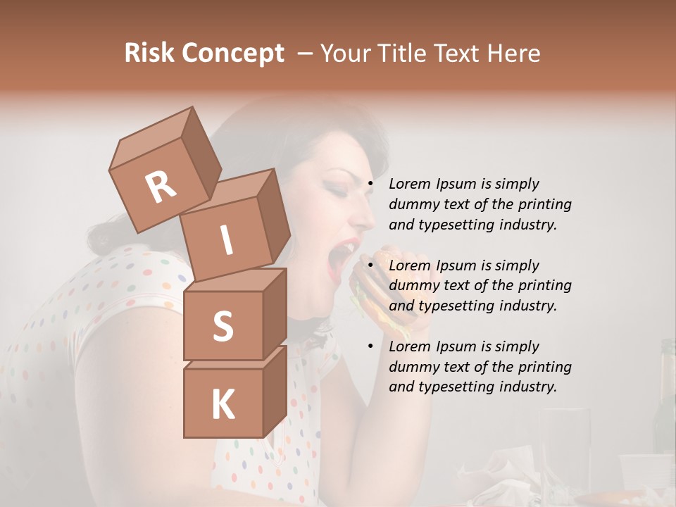 Drink Eat Girl PowerPoint Template