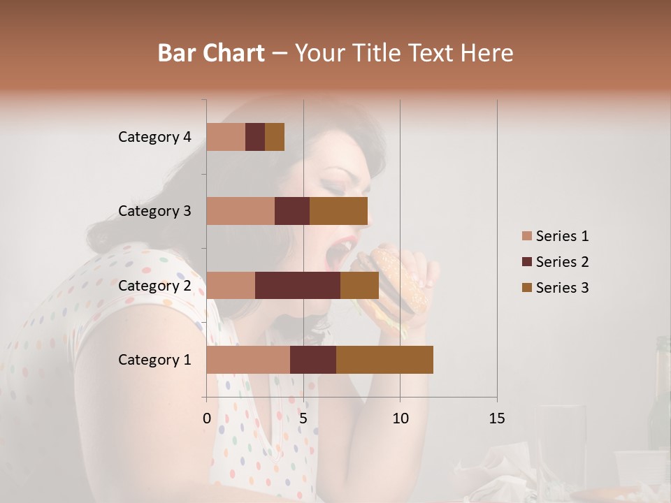 Drink Eat Girl PowerPoint Template