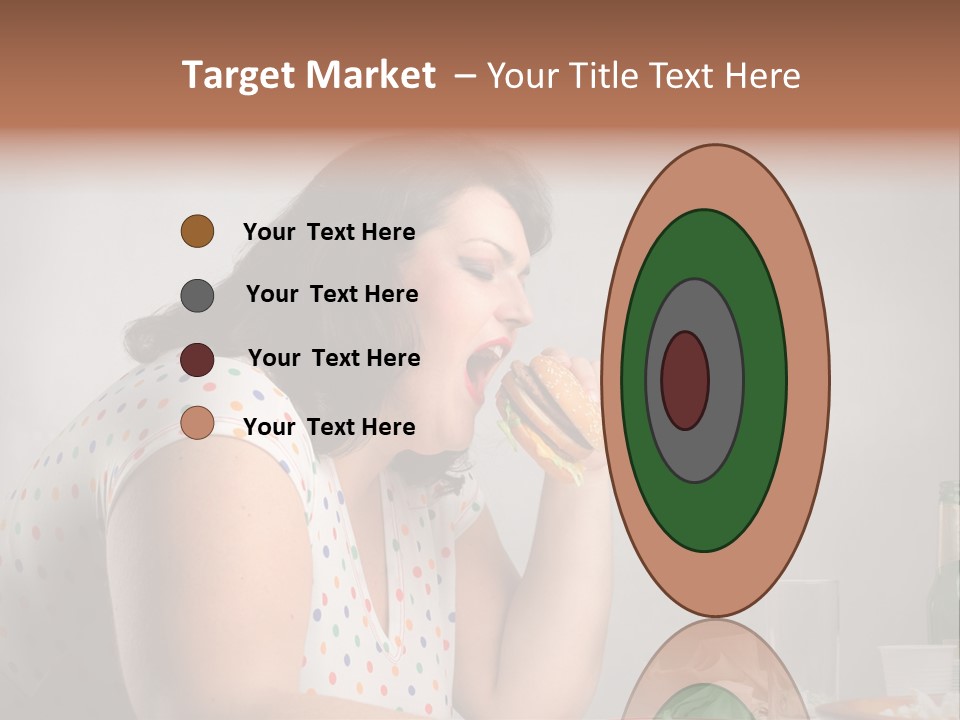 Drink Eat Girl PowerPoint Template