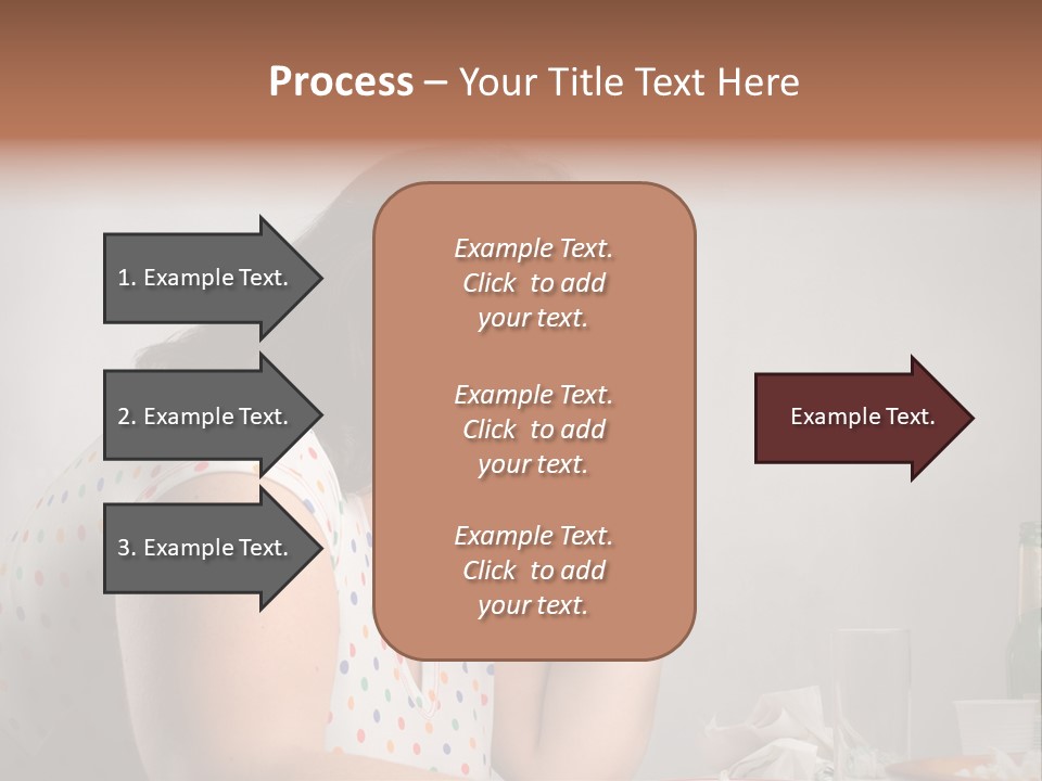 Drink Eat Girl PowerPoint Template