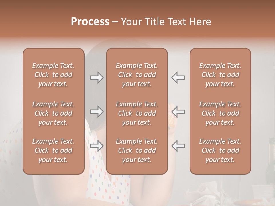 Drink Eat Girl PowerPoint Template