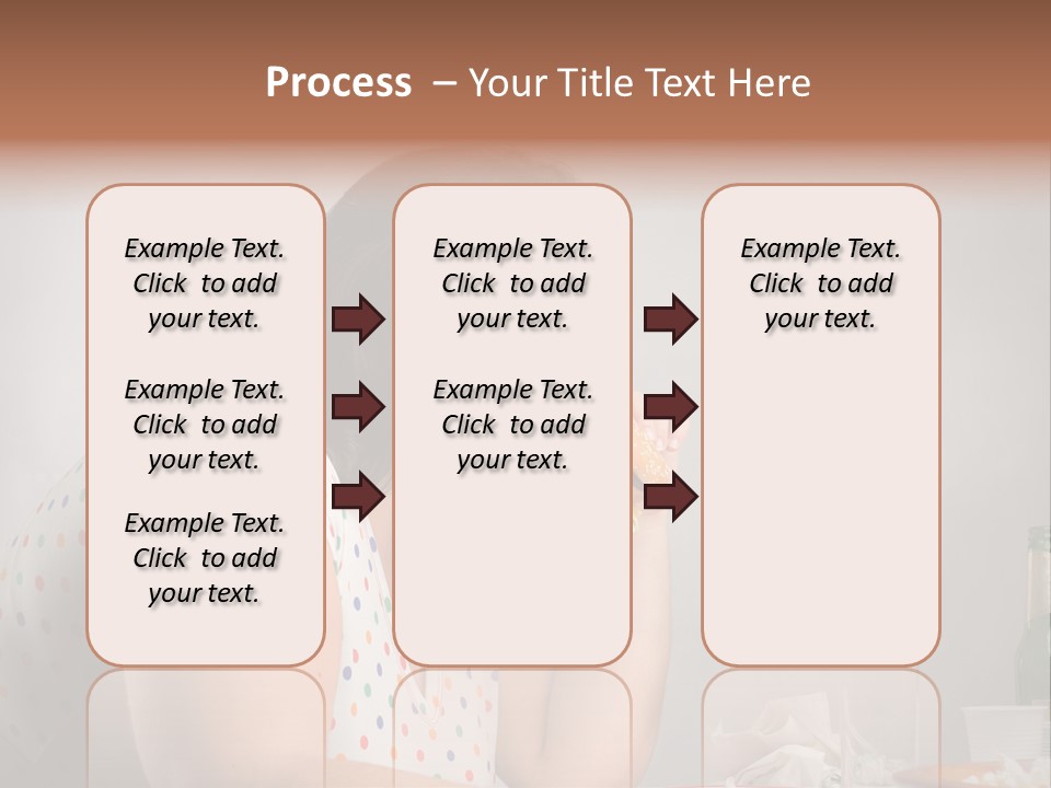 Drink Eat Girl PowerPoint Template