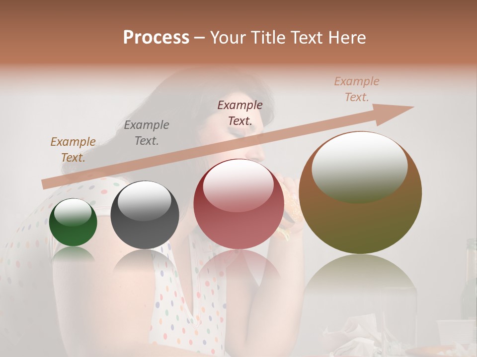 Drink Eat Girl PowerPoint Template