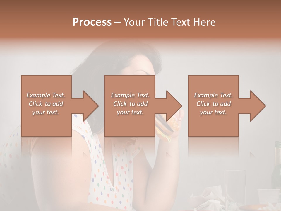 Drink Eat Girl PowerPoint Template