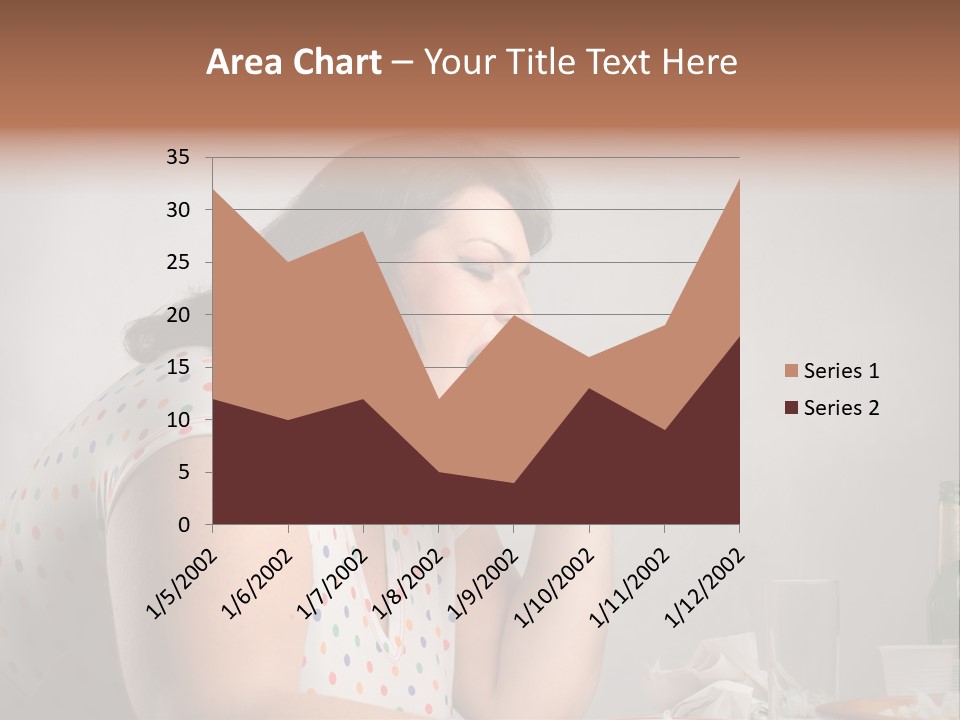 Drink Eat Girl PowerPoint Template