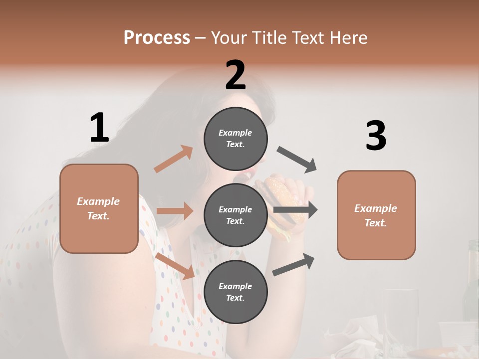 Drink Eat Girl PowerPoint Template