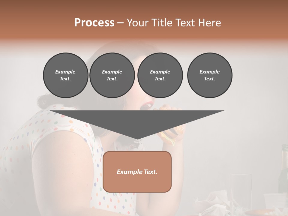 Drink Eat Girl PowerPoint Template