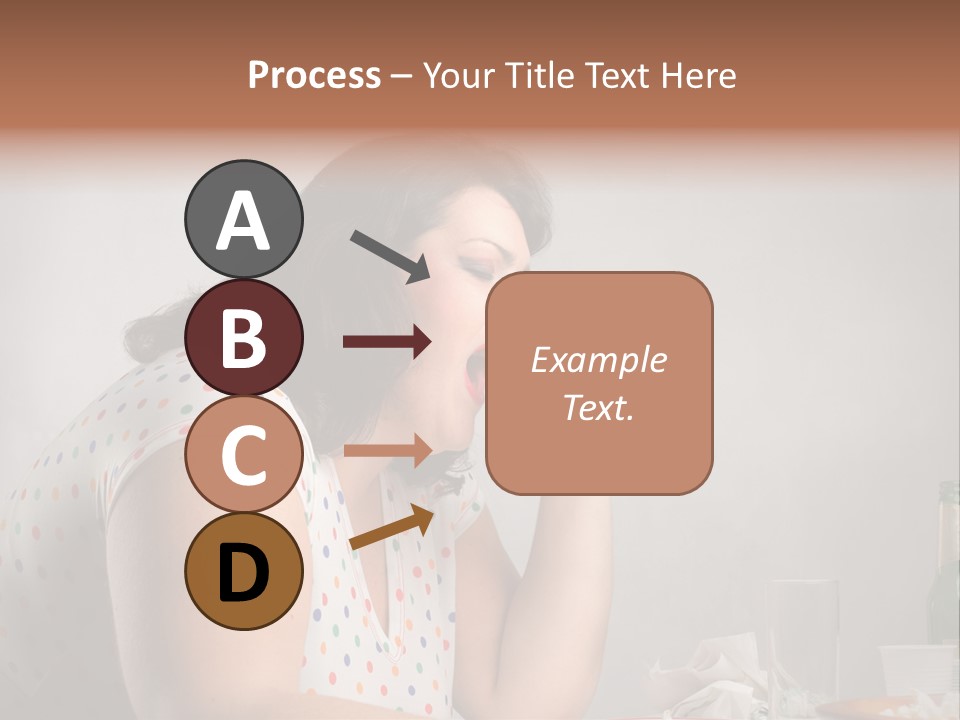 Drink Eat Girl PowerPoint Template