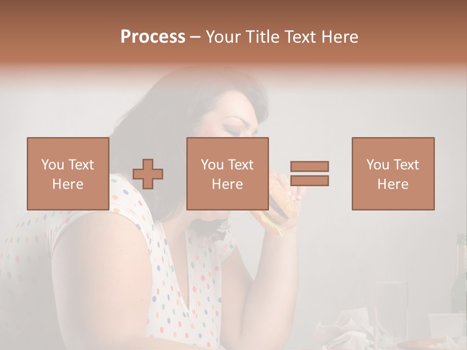 Drink Eat Girl PowerPoint Template