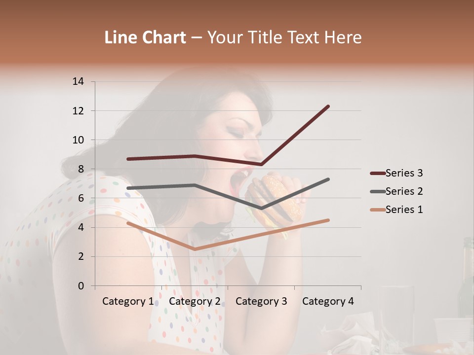 Drink Eat Girl PowerPoint Template