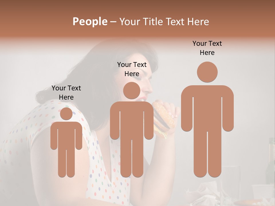 Drink Eat Girl PowerPoint Template