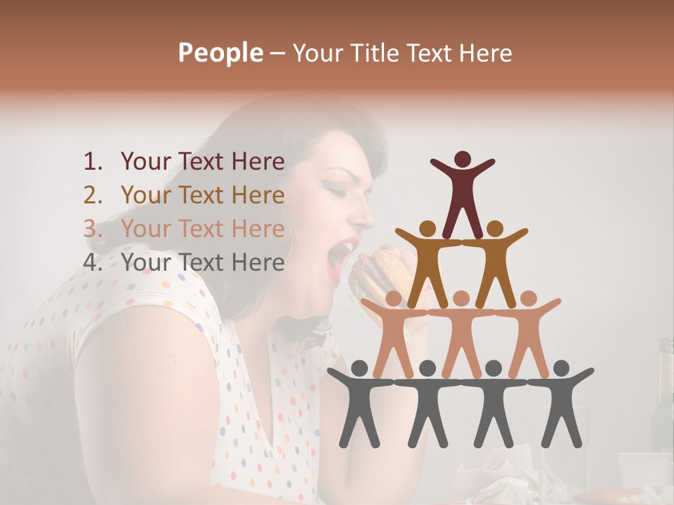 Drink Eat Girl PowerPoint Template