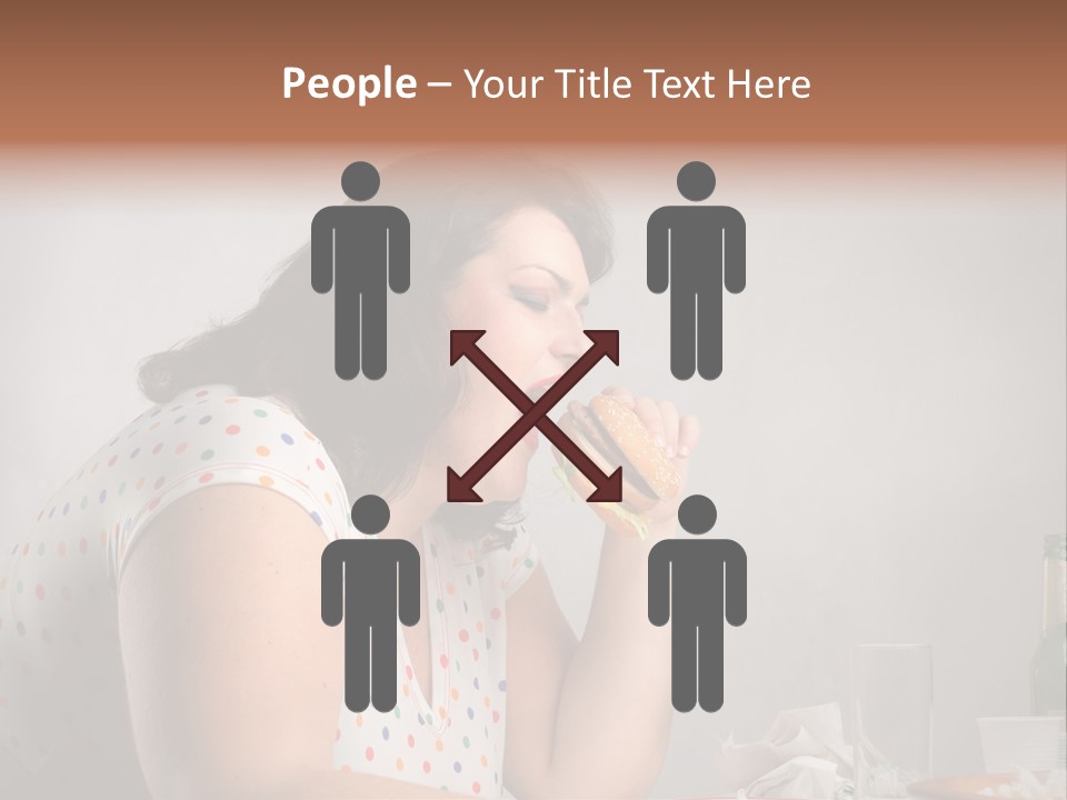 Drink Eat Girl PowerPoint Template