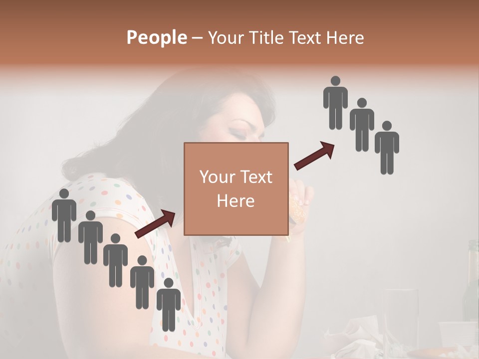 Drink Eat Girl PowerPoint Template