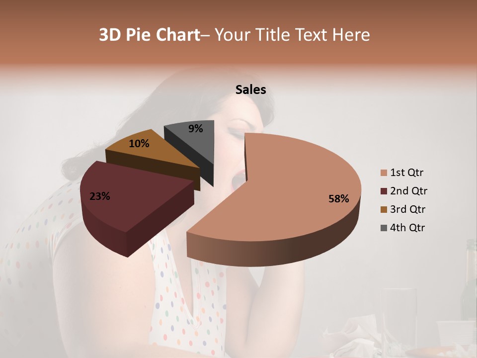 Drink Eat Girl PowerPoint Template