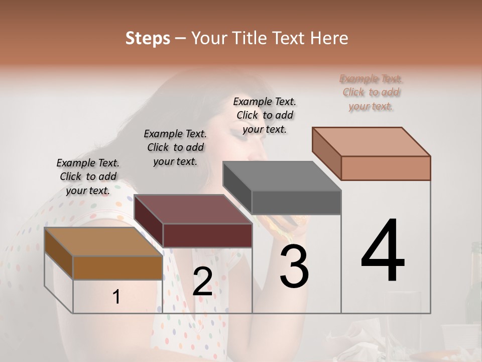 Drink Eat Girl PowerPoint Template