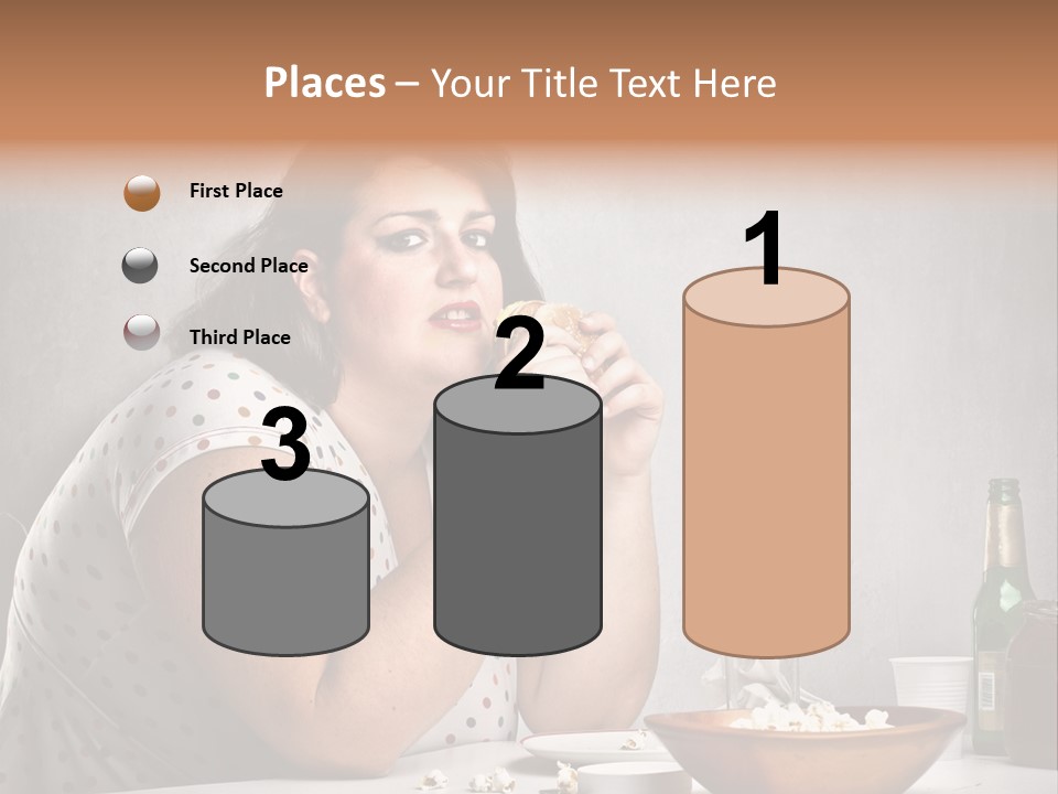 Home Unhappy Portrait PowerPoint Template