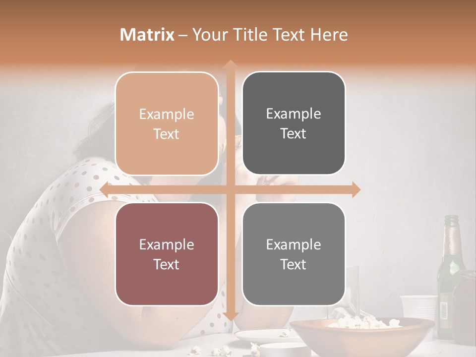 Home Unhappy Portrait PowerPoint Template