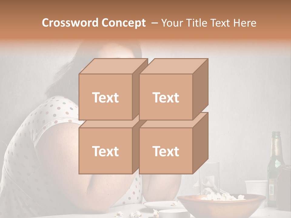 Home Unhappy Portrait PowerPoint Template