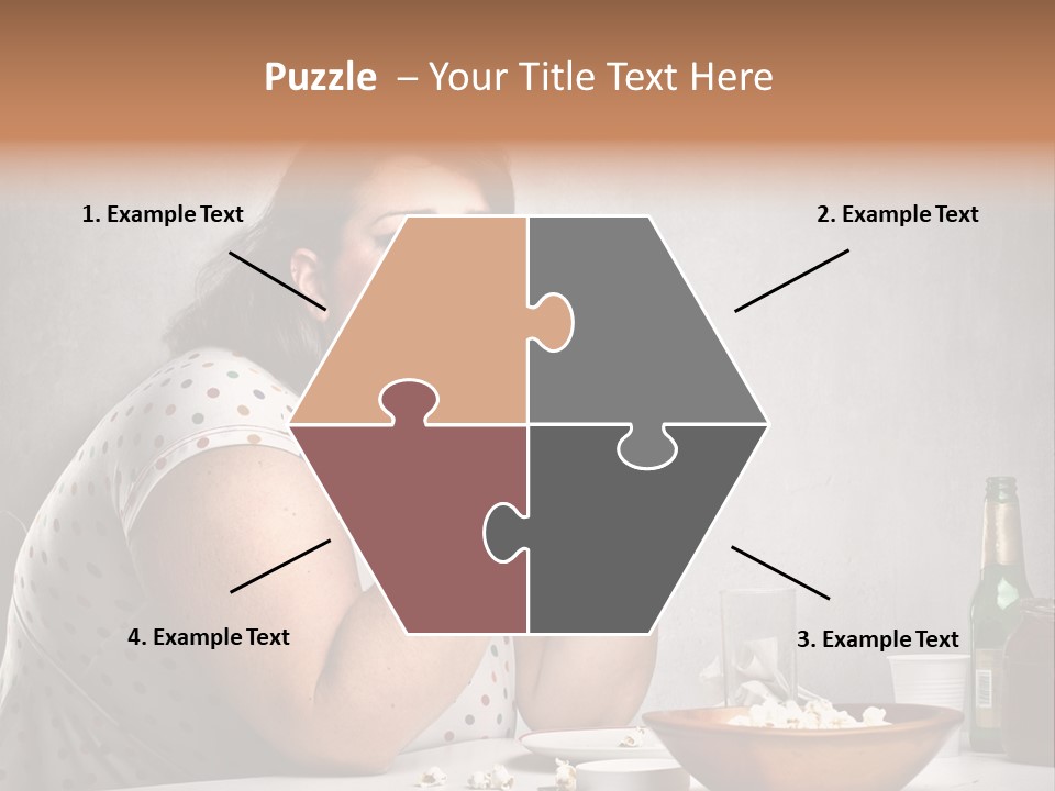 Home Unhappy Portrait PowerPoint Template