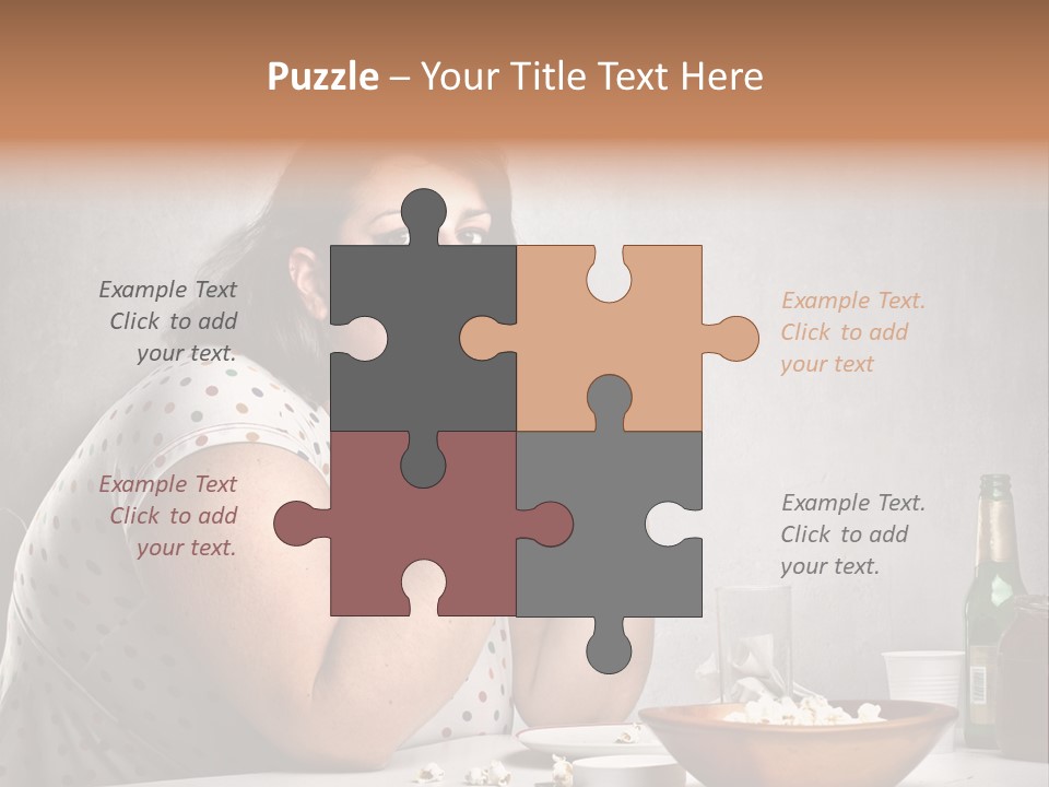 Home Unhappy Portrait PowerPoint Template