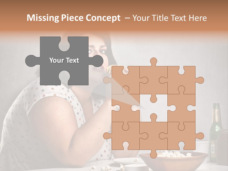 Home Unhappy Portrait PowerPoint Template