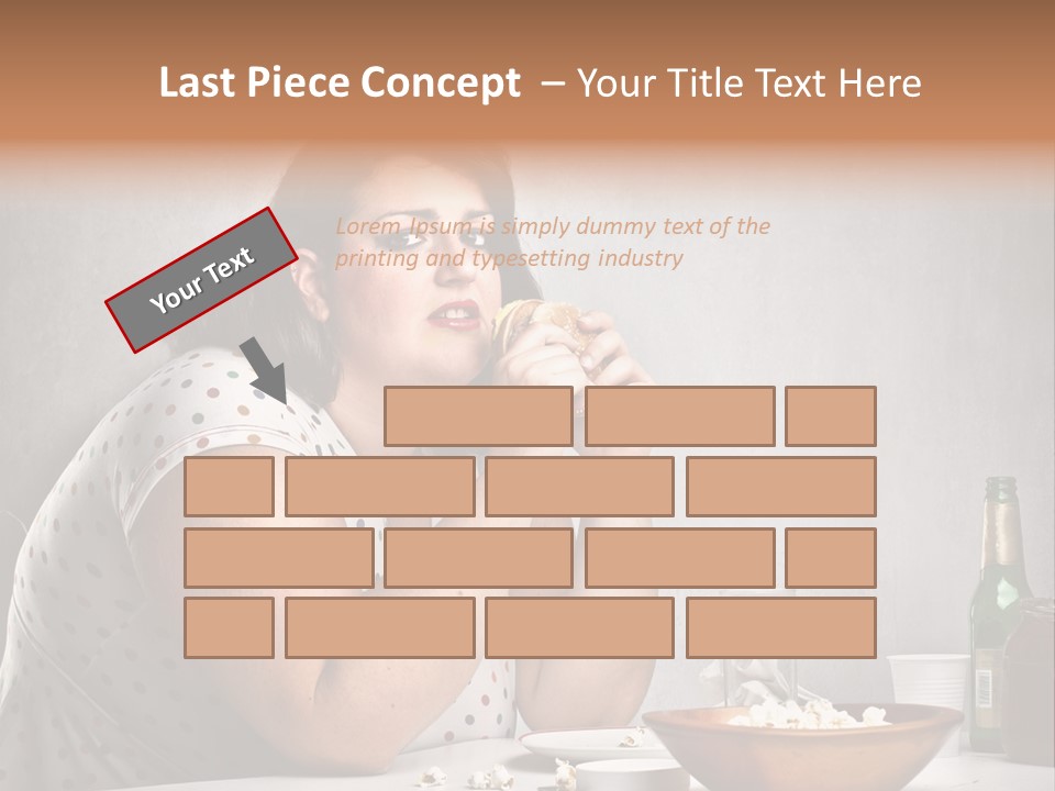 Home Unhappy Portrait PowerPoint Template