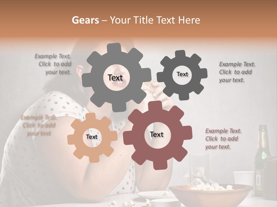 Home Unhappy Portrait PowerPoint Template