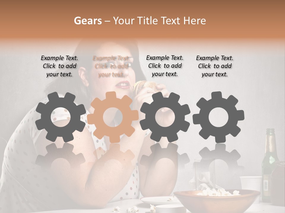 Home Unhappy Portrait PowerPoint Template