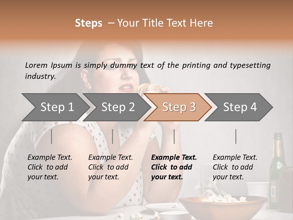 Home Unhappy Portrait PowerPoint Template