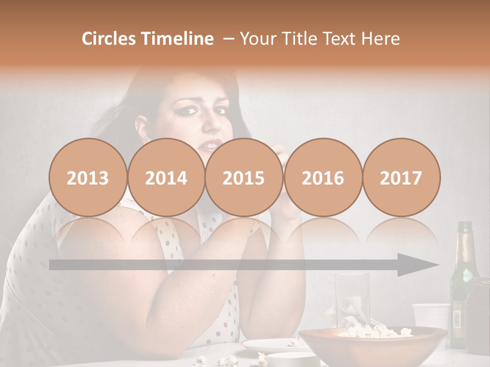 Home Unhappy Portrait PowerPoint Template