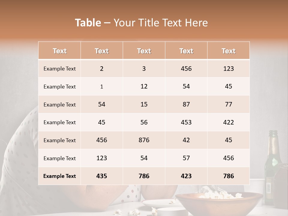 Home Unhappy Portrait PowerPoint Template