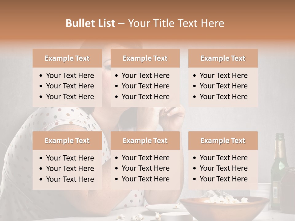 Home Unhappy Portrait PowerPoint Template