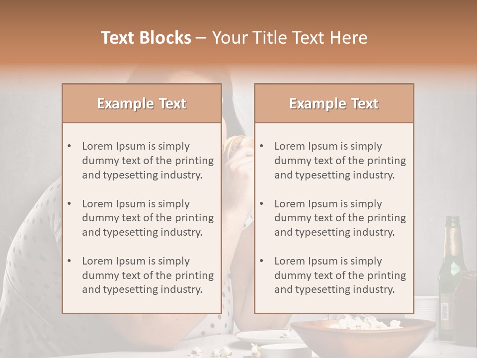 Home Unhappy Portrait PowerPoint Template