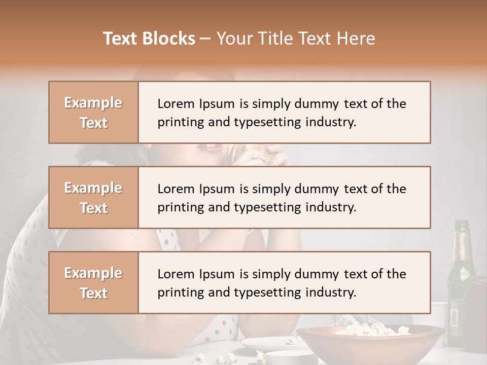Home Unhappy Portrait PowerPoint Template