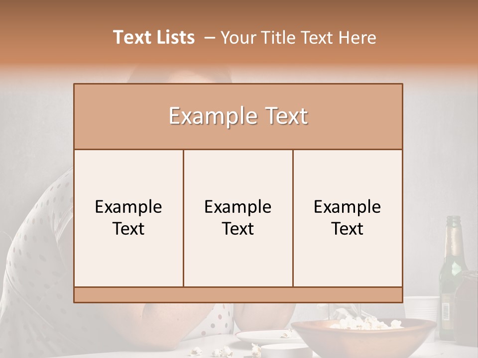 Home Unhappy Portrait PowerPoint Template
