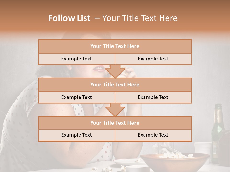 Home Unhappy Portrait PowerPoint Template